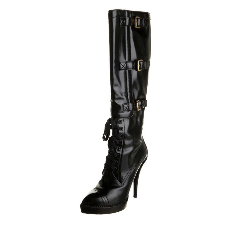 Gucci patent leather boots
